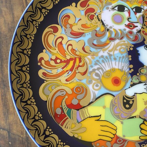 Vintage Aladdin #5 Wall Plate Bjork Wiinblad Rosenthal Porcelain Art - Picture 11 of 13